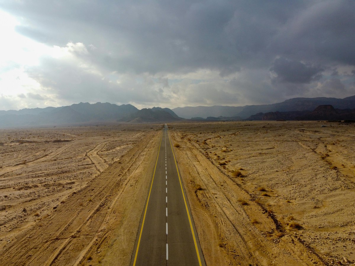 A road stretching toward distant mountains under a moody desert sky — a phased roadmap